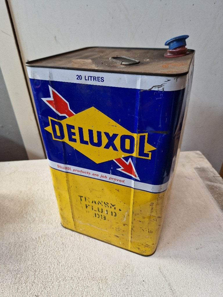 Deluxol blik vintage, Verzamelen, Ophalen, Gebruikt