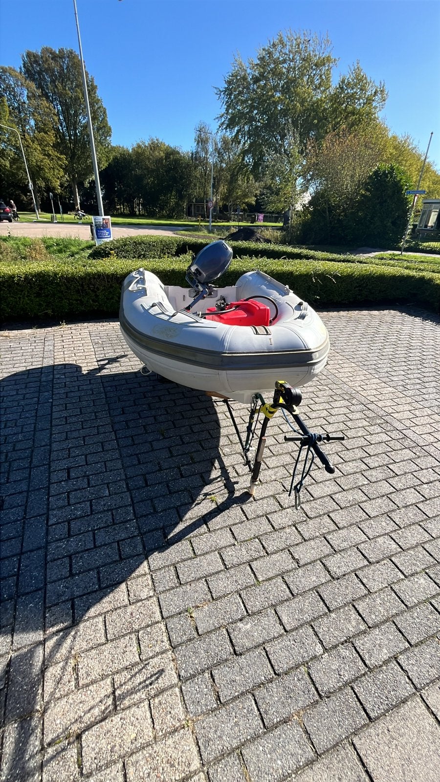 Hibo 250 yamaha 4 takt en een handtrailer, Watersport en Boten, Ophalen of Verzenden, Gebruikt
