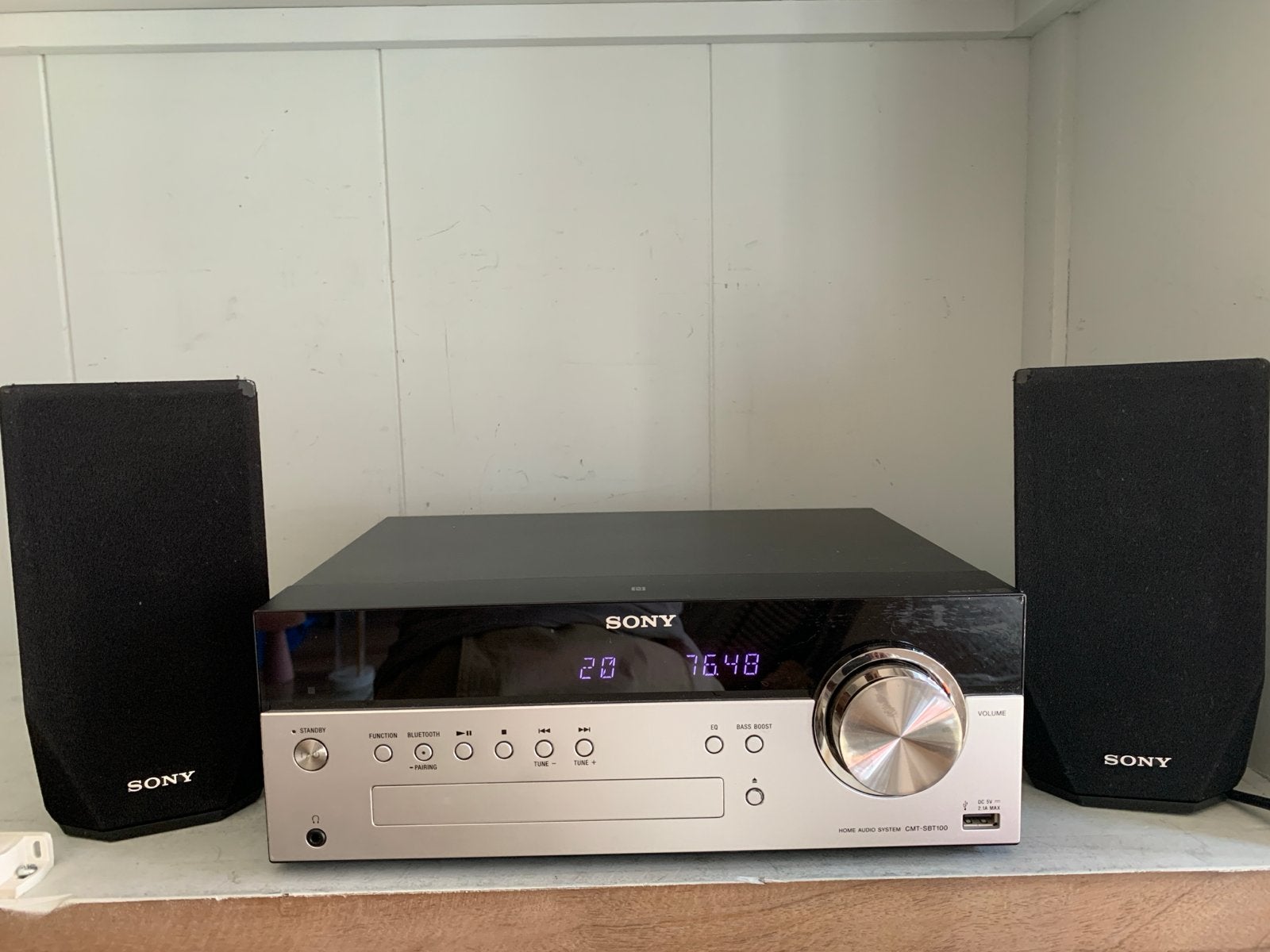 Sony CMT-SBT100 Microset met Bluetooth en CD-speler, Ophalen, Gebruikt, Microset, Sony