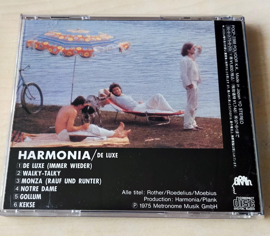 Harmonia - De Luxe CD 1975/1995 Japan Krautrock Deluxe, Ophalen of Verzenden, Gebruikt, Progressive
