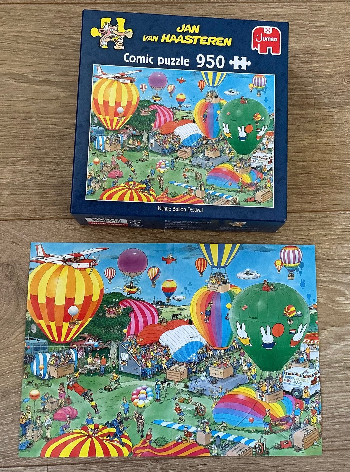 Jan van Haasteren Nijntje ballon festival 950 stukjes, Ophalen of Verzenden, 500 t/m 1500 stukjes, Zo goed als nieuw, Legpuzzel