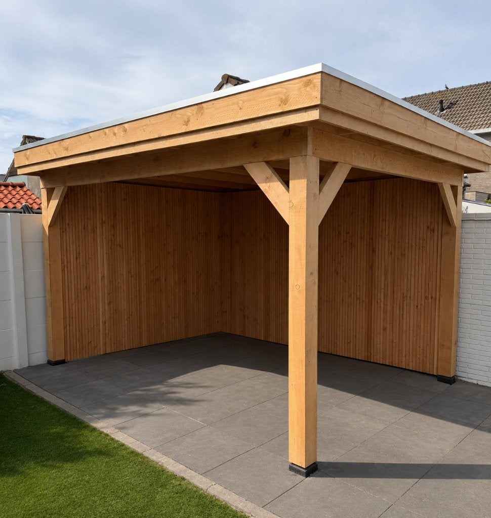 Douglas Overkapping 4x3 | Inclusief Montage, Verzenden, Nieuw, 250 cm of meer, Planken