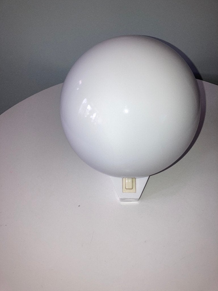 Vintage Massive wandlamp witte bol, Ophalen of Verzenden, Gebruikt, Glas