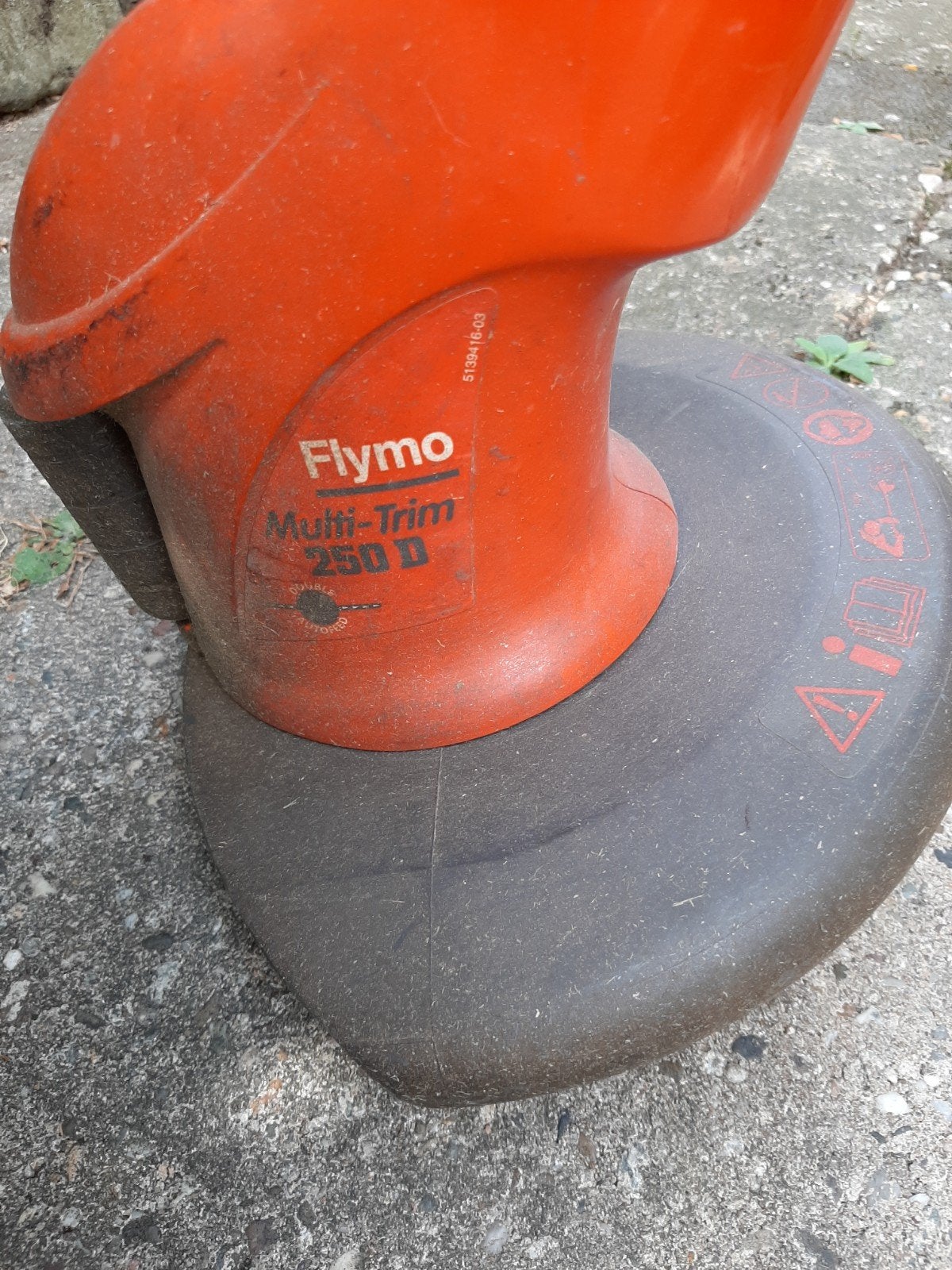 Flymo Multi-Trim 250D Elektrische Grastrimmer, Ophalen, Cirkelmaaier, Gebruikt, Elektrische grasmaaier