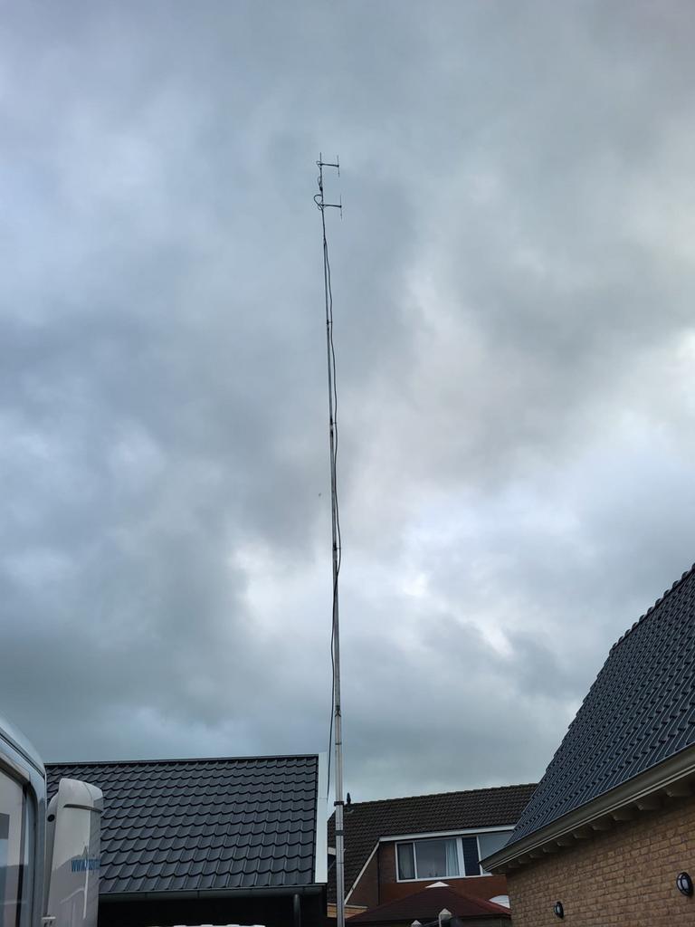 Alu kokermast 5x6 compleet, Ophalen of Verzenden, Gebruikt, Mast