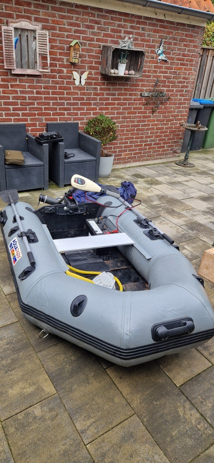 Aquaparx rubberboot met elektrische fluistermotor, Ophalen, Gebruikt