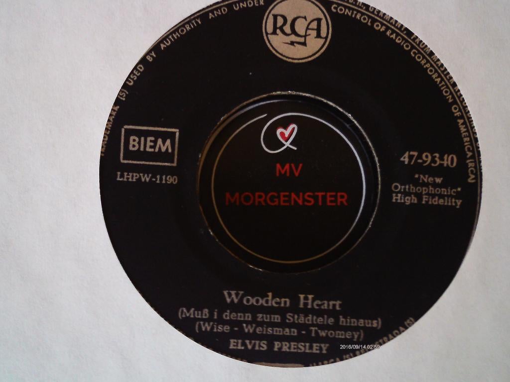 elvis presley - wooden heart 30a, 7 inch, Single, Ophalen of Verzenden, Zo goed als nieuw
