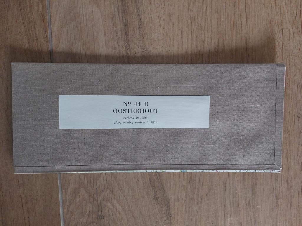 44D Oosterhout Made Raamsdonkveer Breda Stafkaart uit 1959, Boeken, Atlassen en Landkaarten, Topografische Dienst Nederland, Ophalen of Verzenden