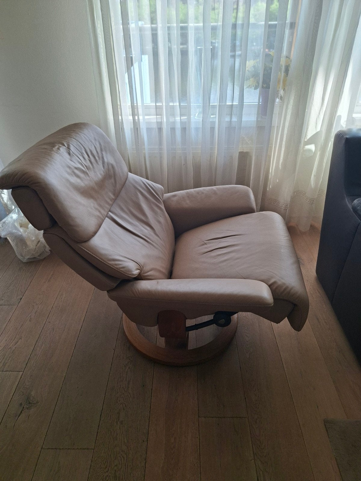 Relax fauteuils, Ophalen, Gebruikt, 50 tot 75 cm, Leer
