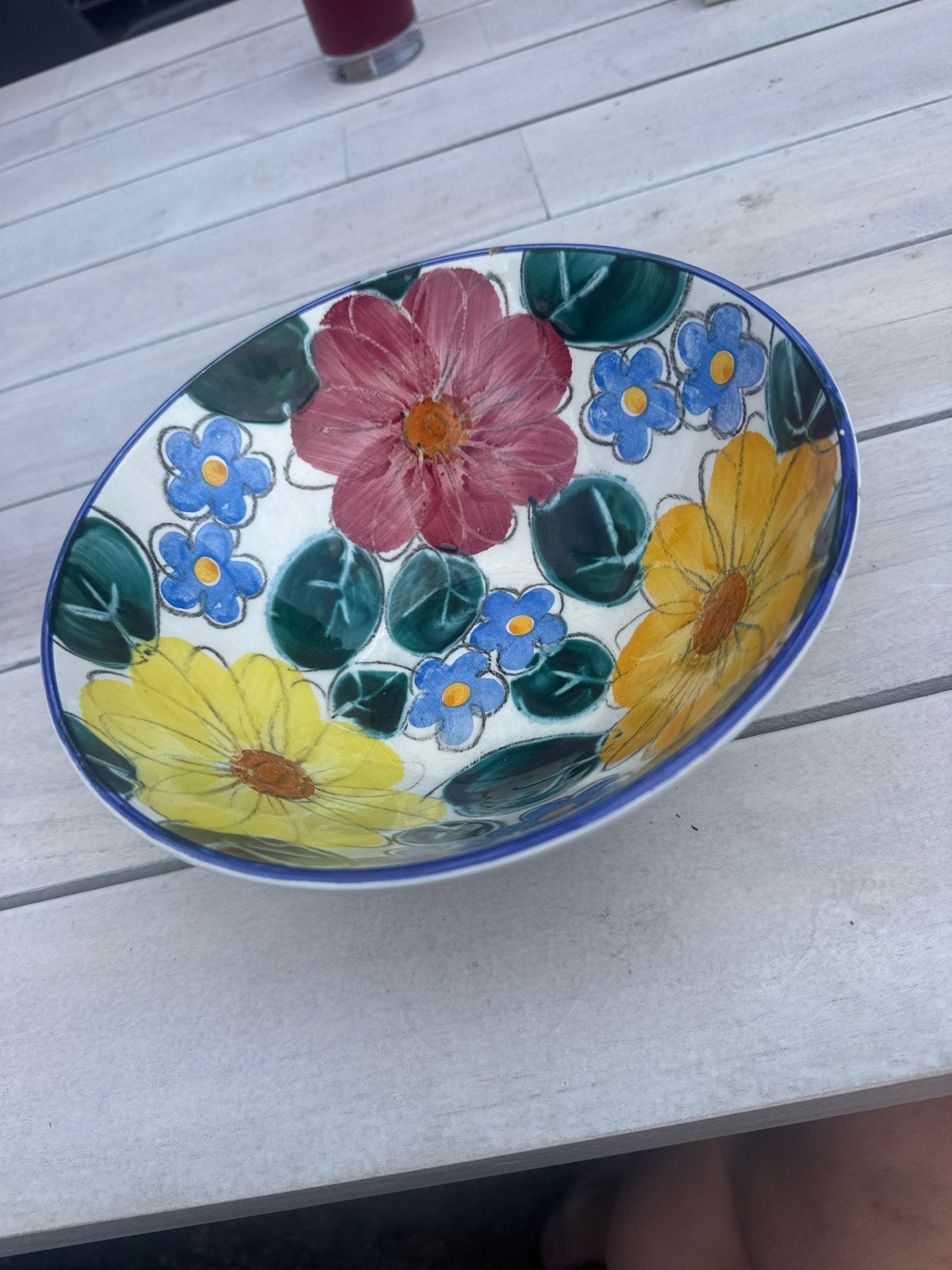 Vintage SMF Schramberg Mayfair Handgeschilderde Kom, Ophalen of Verzenden
