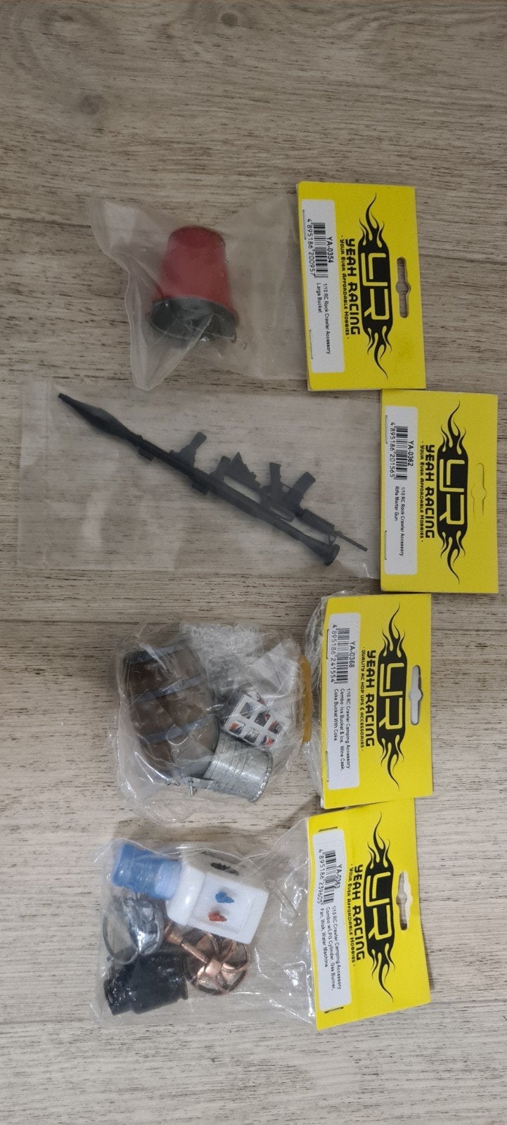 RC Crawler Accessoires Set - Diverse Miniatuur Items, Nieuw, Schaal 1:10, Onderdeel, Overige typen