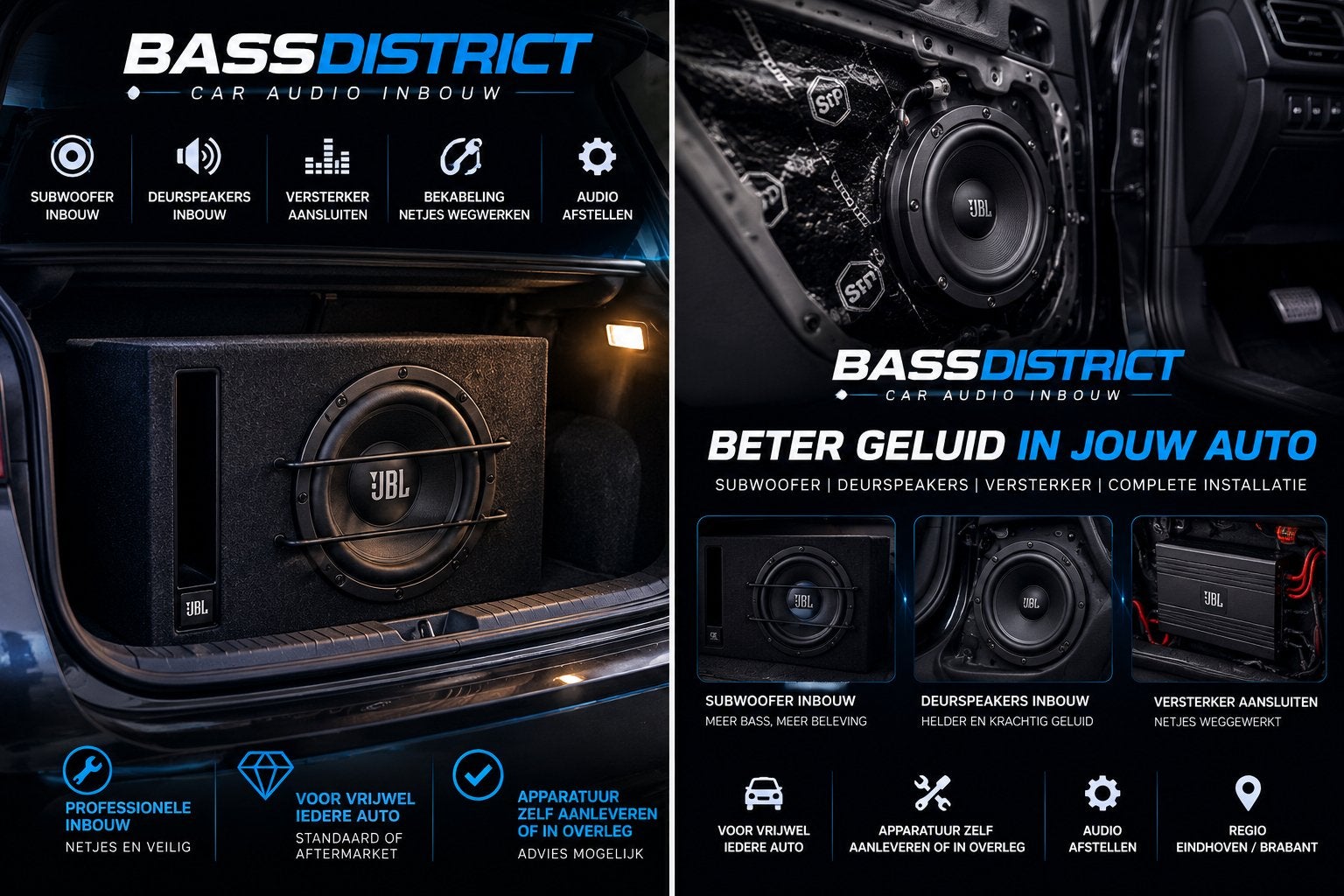 Car Audio Inbouw – Subwoofer & Deurspeakers, Ophalen, Subwoofer, Overige merken