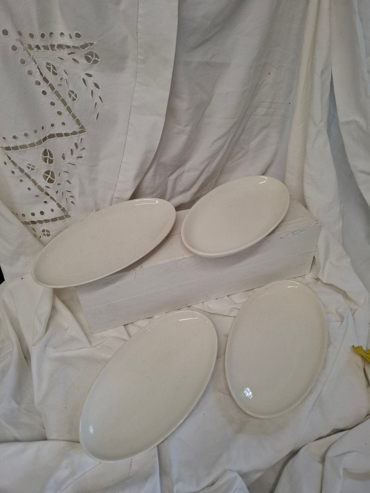 4 antieke Petrus Regout vleesschaaltjes, Antiek en Kunst, Ophalen of Verzenden