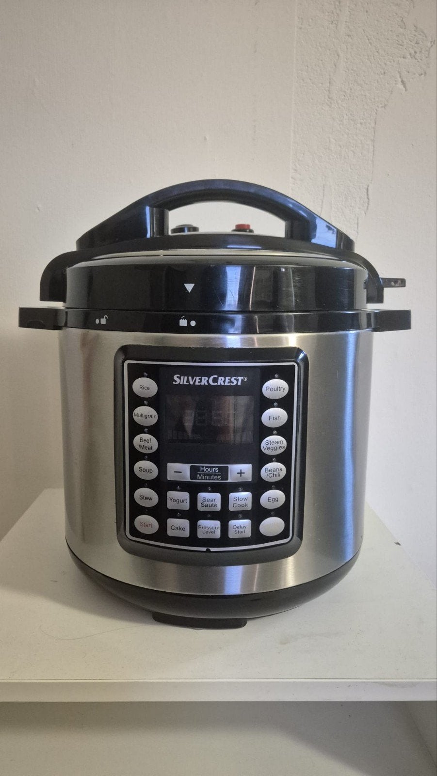 SilverCrest elektrische snelkookpan - 5.6L, 1000W, Ophalen, Zo goed als nieuw, Minder dan 60 cm, Minder dan 85 cm