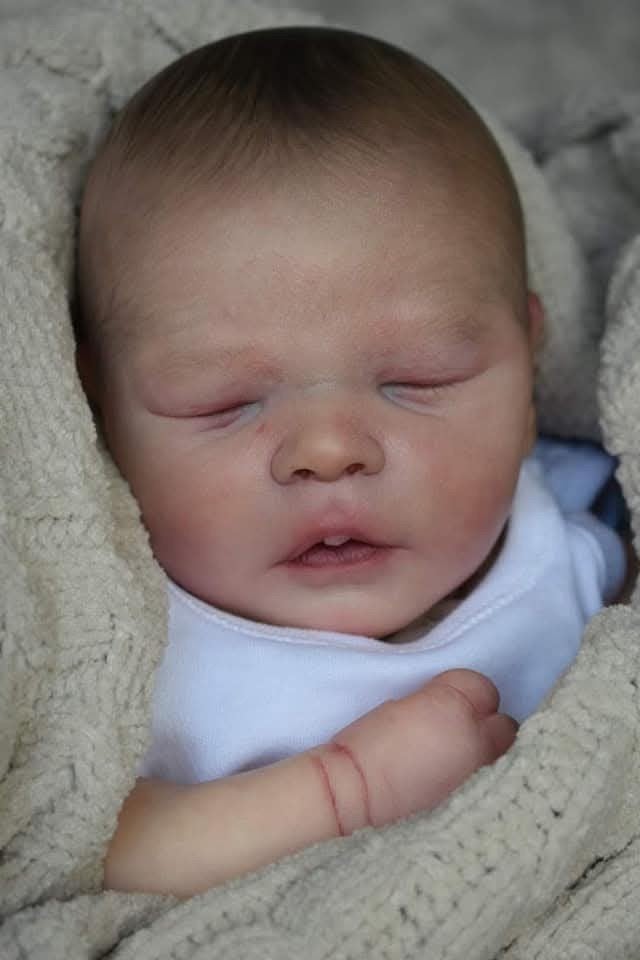 Reborn baby Kelly Dudley, Ophalen of Verzenden, Nieuw, Babypop