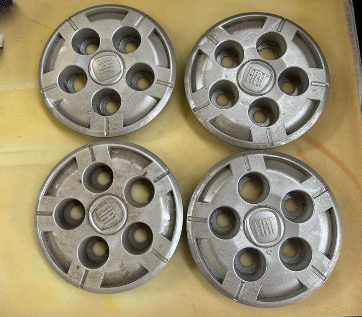 Naafkapjes naafdoppen Fiat Ducato 15 inch (set van 4), Ophalen of Verzenden, Gebruikt, Fiat
