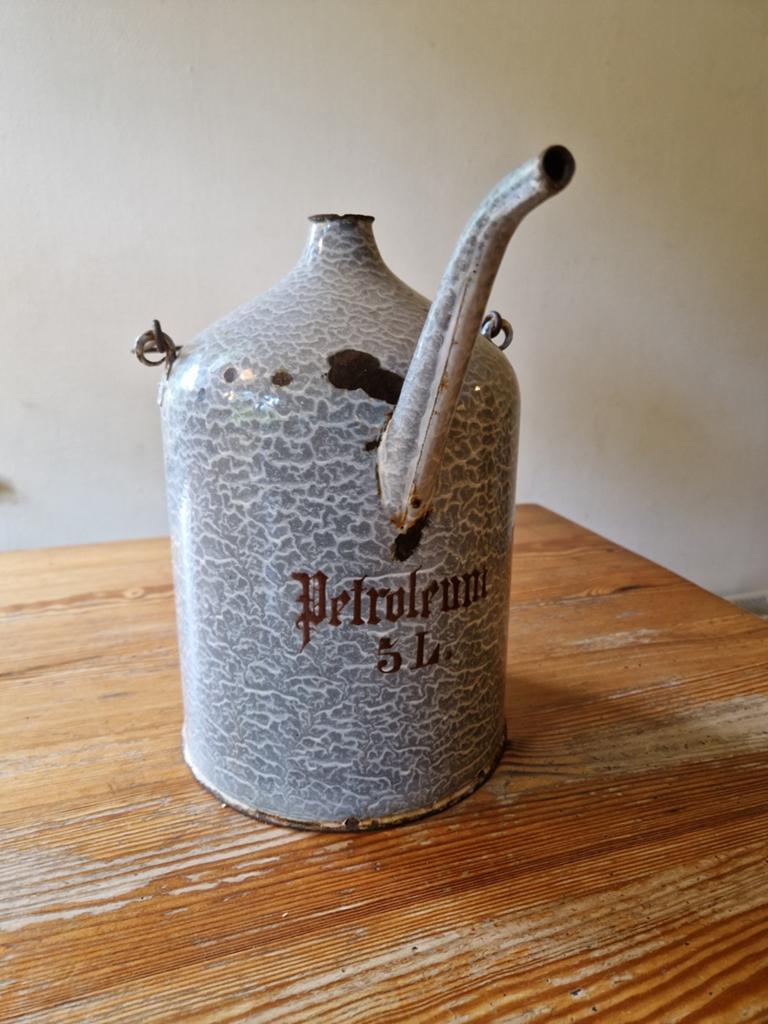 Vintage Petroleum Kan 5 Liter, Ophalen of Verzenden