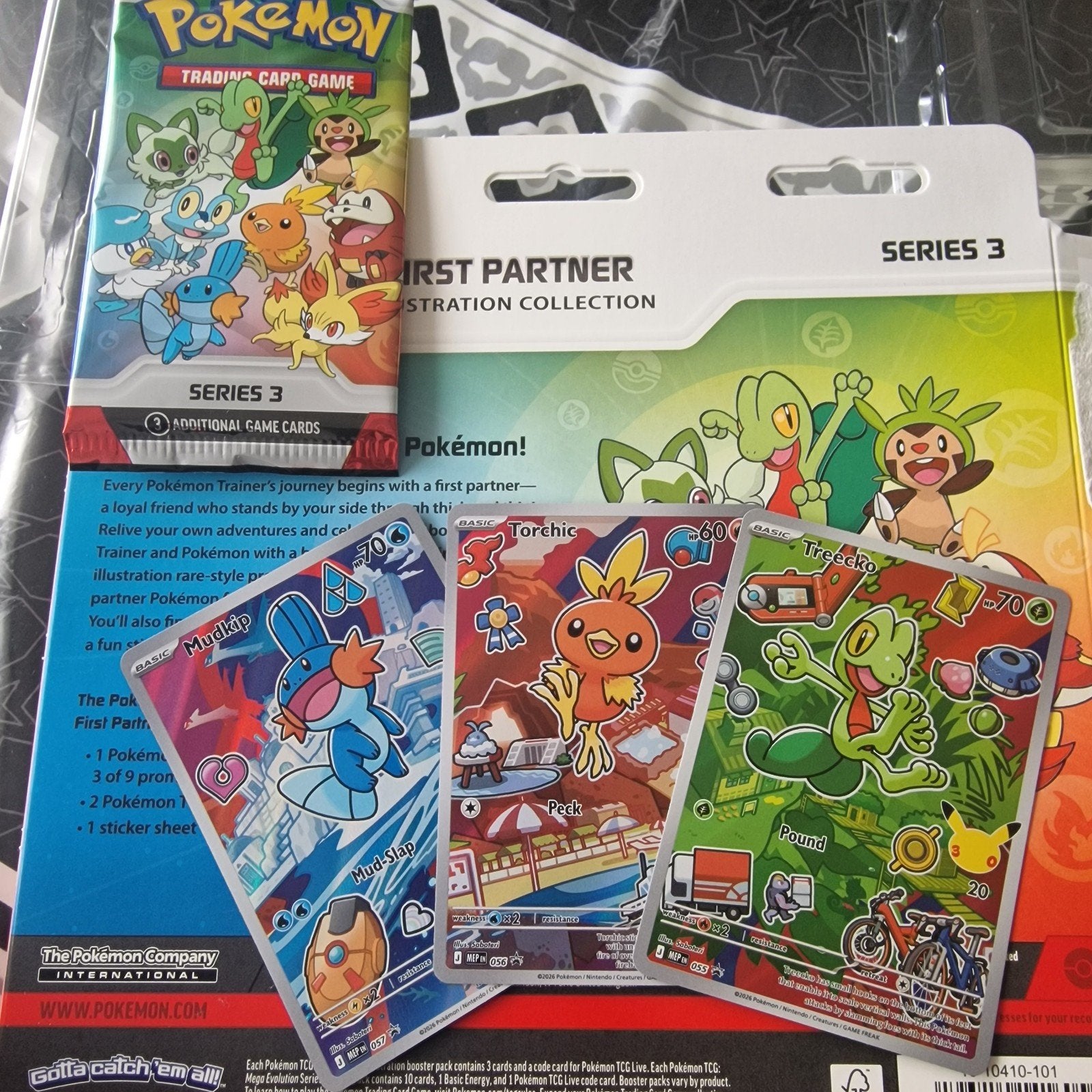 Pokemon First Partner Gen 3 set, Ophalen, Nieuw, Meerdere kaarten, Foil