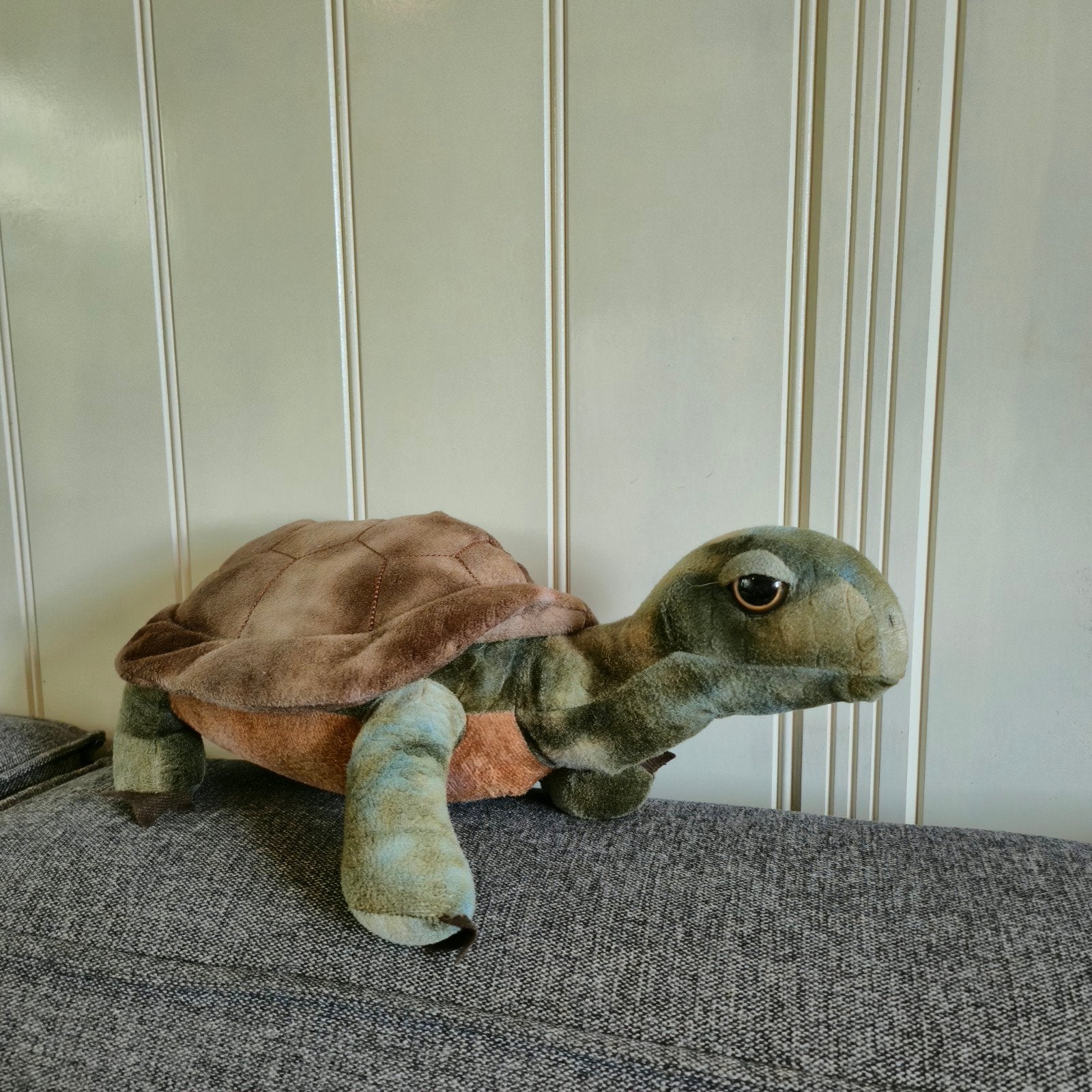 139.  Leuke pluche schildpad knuffel 40cm lang, Overige typen, Ophalen of Verzenden, Middelgroot (20 tot 80 cm), Gebruikt