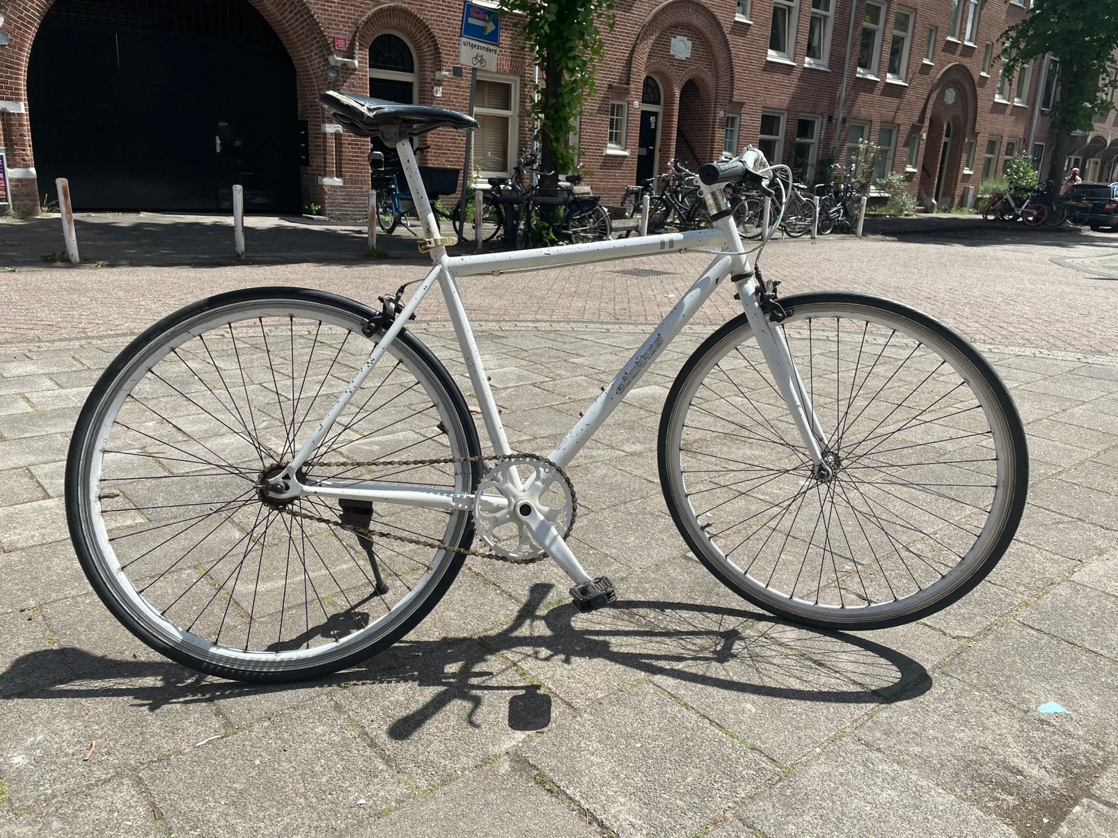 Edwards Fixie Fiets, Gebruikt, Velgrem, 53 tot 57 cm, Ophalen
