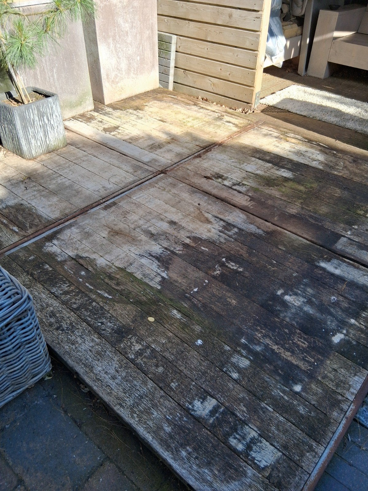 4 x steenschot , super handig als ondergrond, Ophalen of Verzenden, Hout