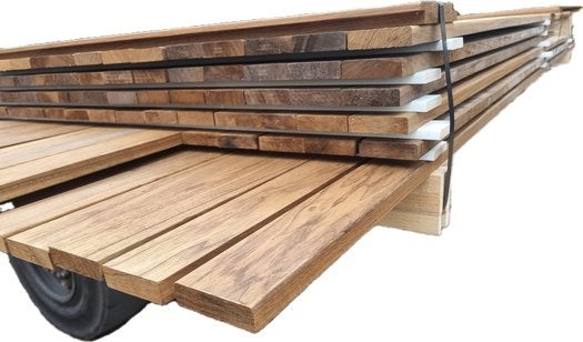 Hardhouten latten geschaafd 1.8x6.8 cm - nr: HP241, Tuin en Terras, Ophalen, Planken, Nieuw, Hardhout