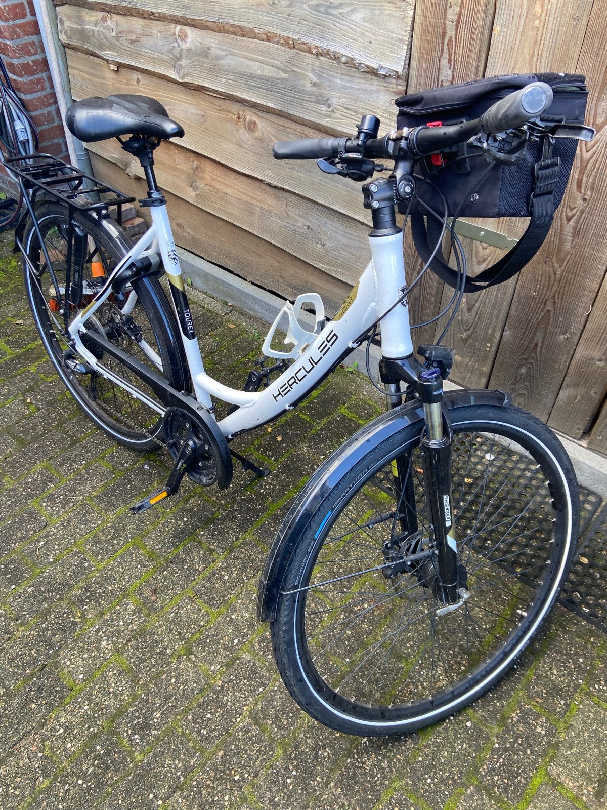 Hercules Tourer Damesfiets Maat 56 of ruilen voor vouwfiets, Versnellingen, 56 cm of meer, Zo goed als nieuw, Schijfrem