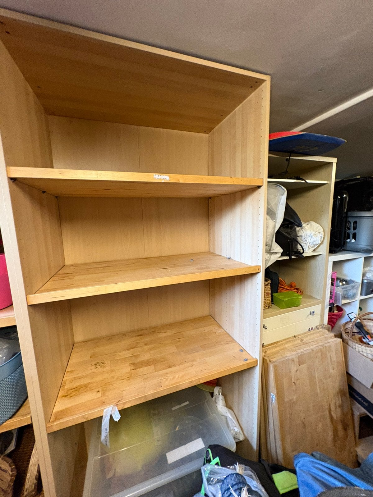 Grote stevige houten legkast te koop, Ophalen, Met plank(en), Gebruikt, 50 tot 100 cm
