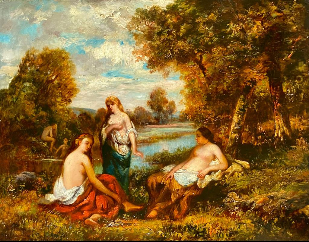 Baden van Venus van Narcisse Virgile Díaz de la Peña - 1850, Ophalen of Verzenden