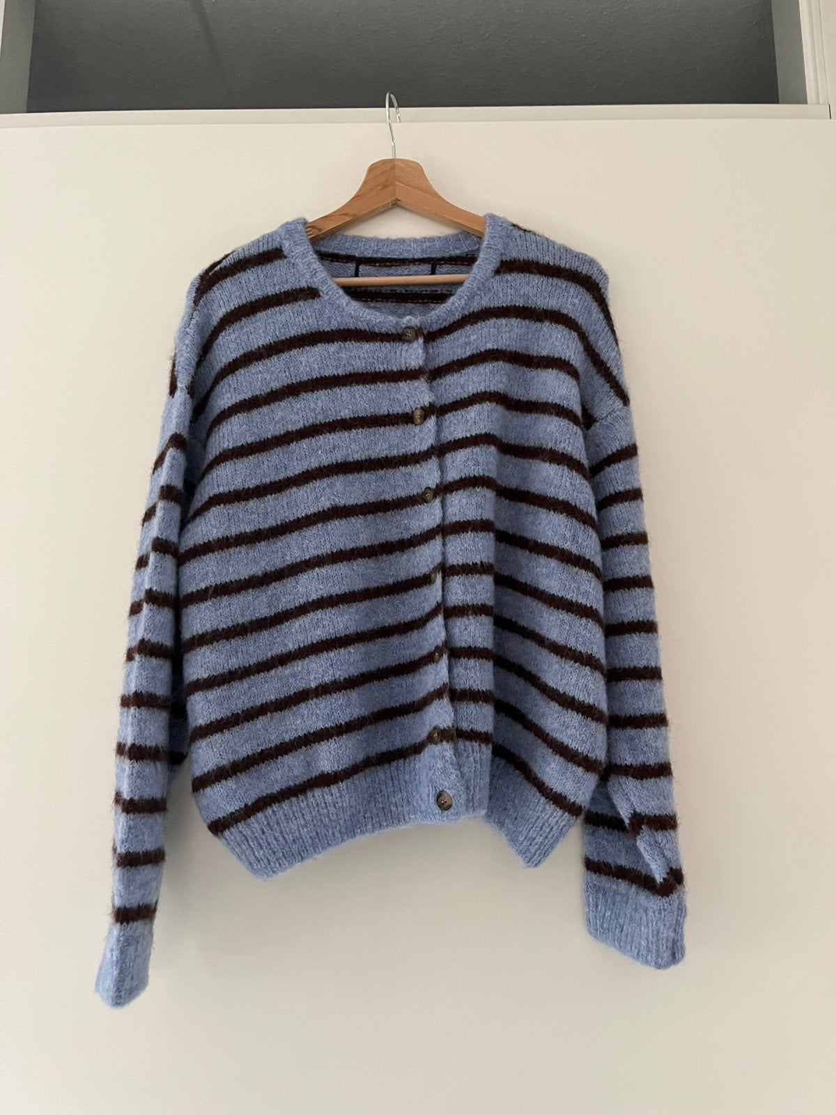 Vest blauw/bruin, Ophalen, Zo goed als nieuw, Maat 38/40 (M), Blauw