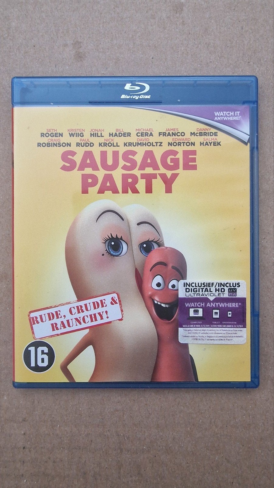 Sausage Party * blu-ray - komische Animatie Film, Cd's en Dvd's, Blu-ray, Ophalen of Verzenden, Zo goed als nieuw, Tekenfilms en Animatie