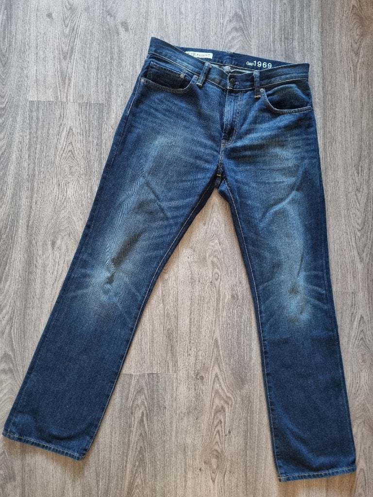GAP 1969 -STRAIGHT - W33 L32 * 33x32 #D3201, Kleding | Heren, GAP 1969, INFO@GAP.NL, Blauw, Ophalen of Verzenden