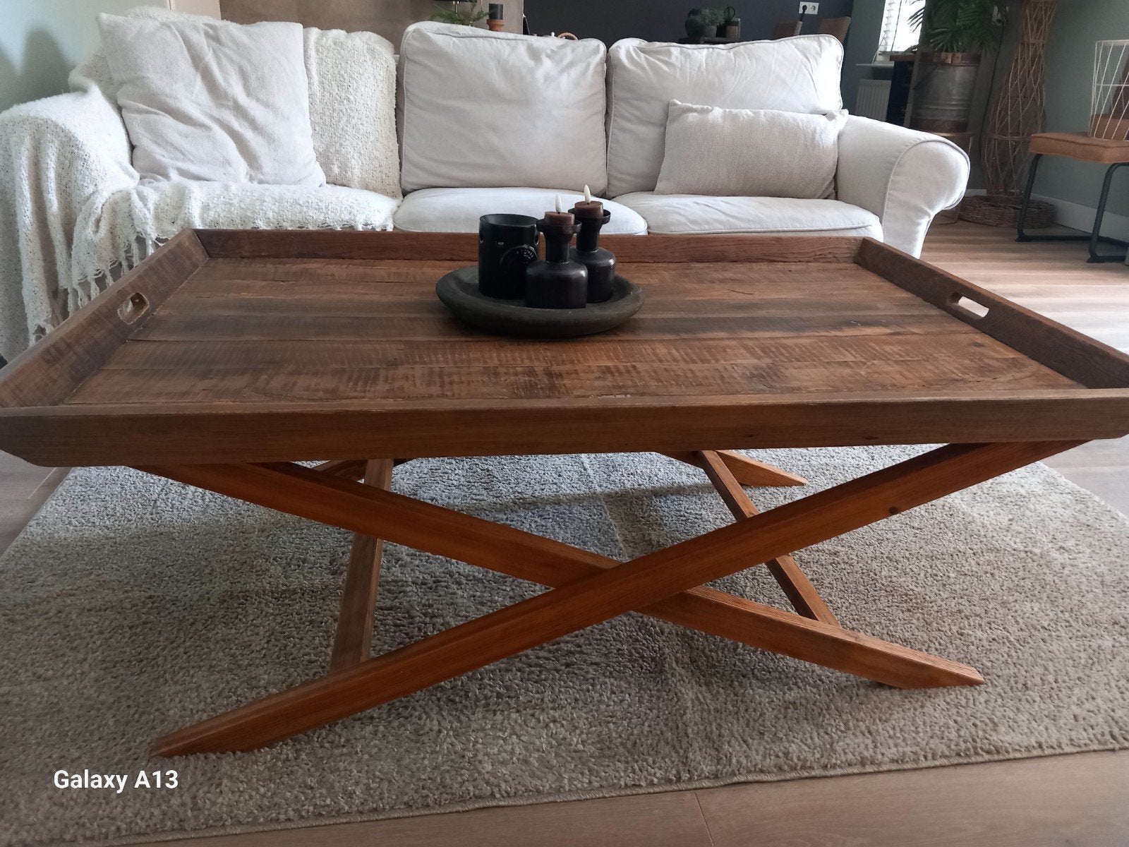 Riviera Maison Salontafel Hout, Huis en Inrichting, Tafels | Salontafels, Ophalen, Gebruikt, 100 tot 150 cm, 50 tot 100 cm