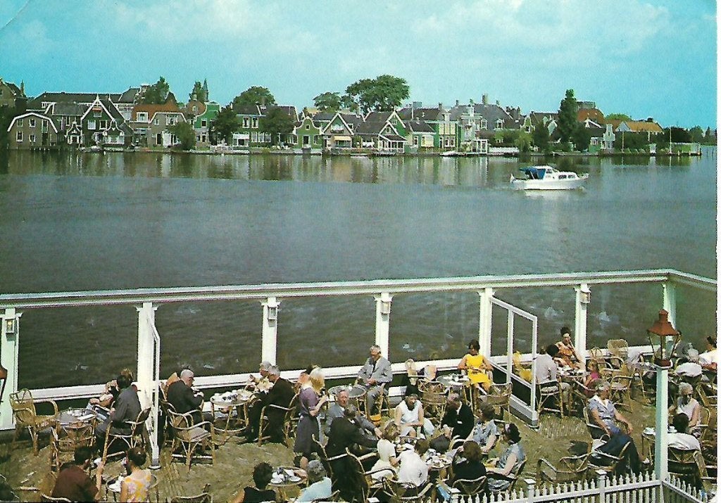Zaandam- -Terras met uitzicht op de Gortershoek., Verzenden, 1960 tot 1980, Gelopen, Noord-Holland