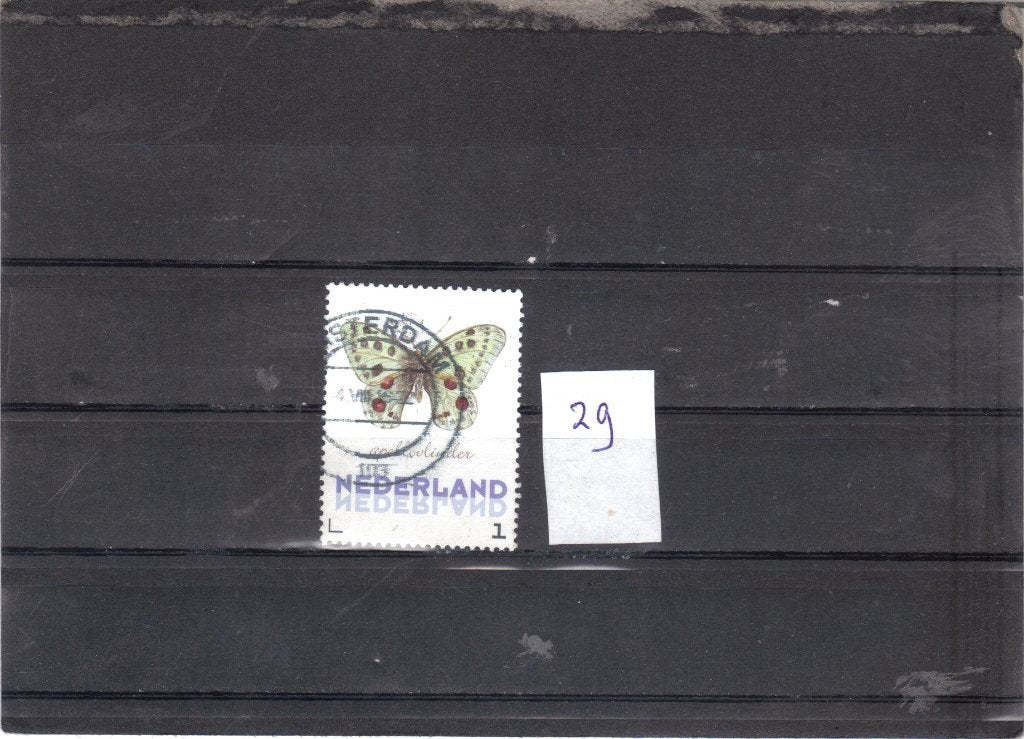 Nederland Kaderpostzegel Vlinders gest 29, Ophalen of Verzenden, Gestempeld