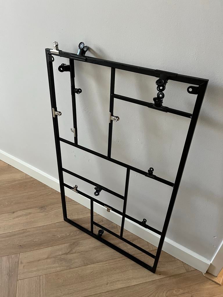 Fotorek van zwart metaal, inclusief klemmen, Ophalen, Gebruikt, Metaal of Aluminium, 75 cm of meer