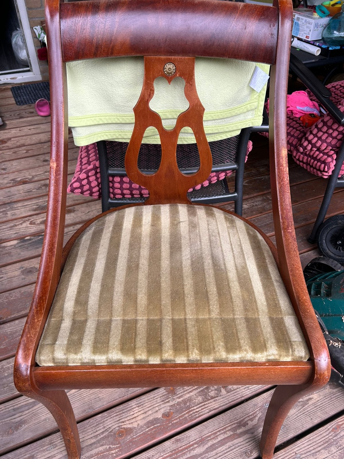 Gratis Houten stoelen, Huis en Inrichting, Stoelen, Ophalen, Gebruikt, Bruin