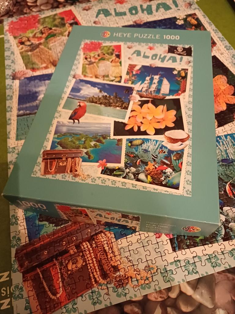 Heye Legpuzzel 1000 stukjes - Aloha!Aloha! Thema, Ophalen of Verzenden, 500 t/m 1500 stukjes, Zo goed als nieuw, Legpuzzel