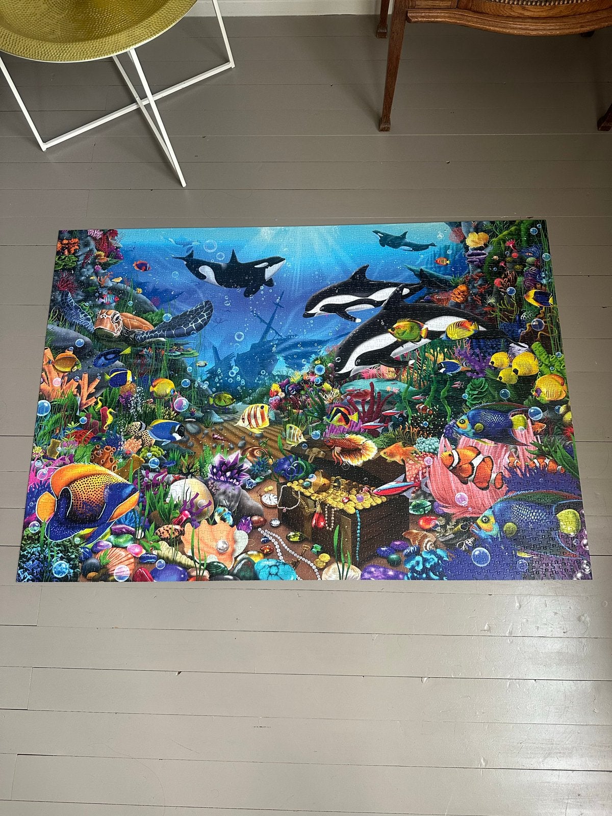 Jumbo Legpuzzel 3000 stukjes - Jewels of the Deep, Ophalen of Verzenden, Meer dan 1500 stukjes, Gebruikt, Legpuzzel