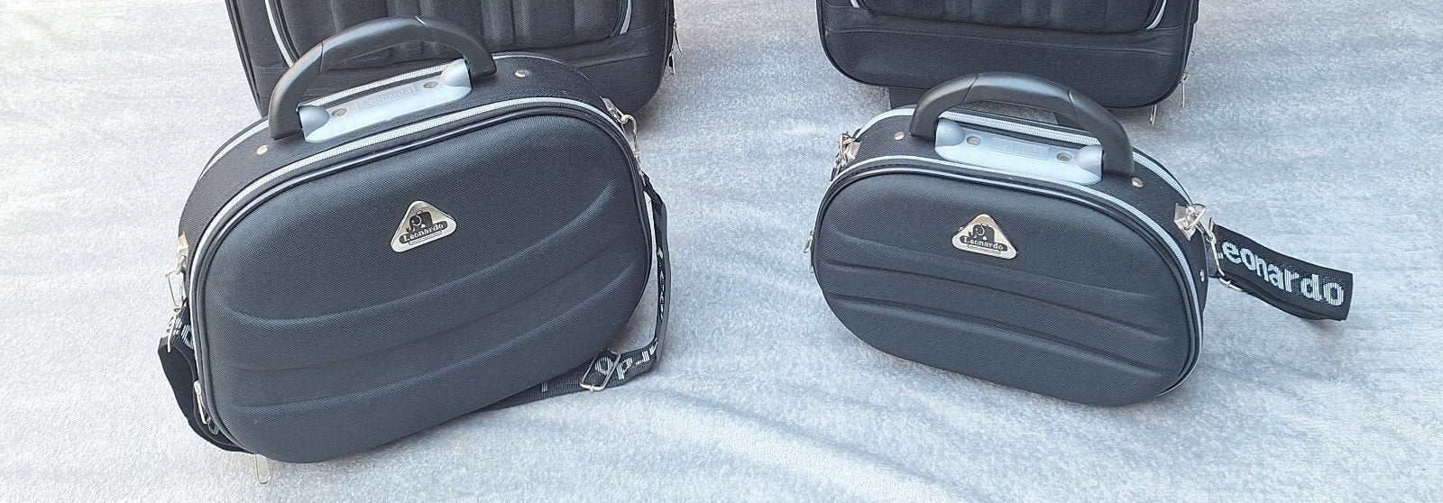 Set van 2 Leonardo beautycases, Ophalen, Gebruikt, Zwart, Hardcase