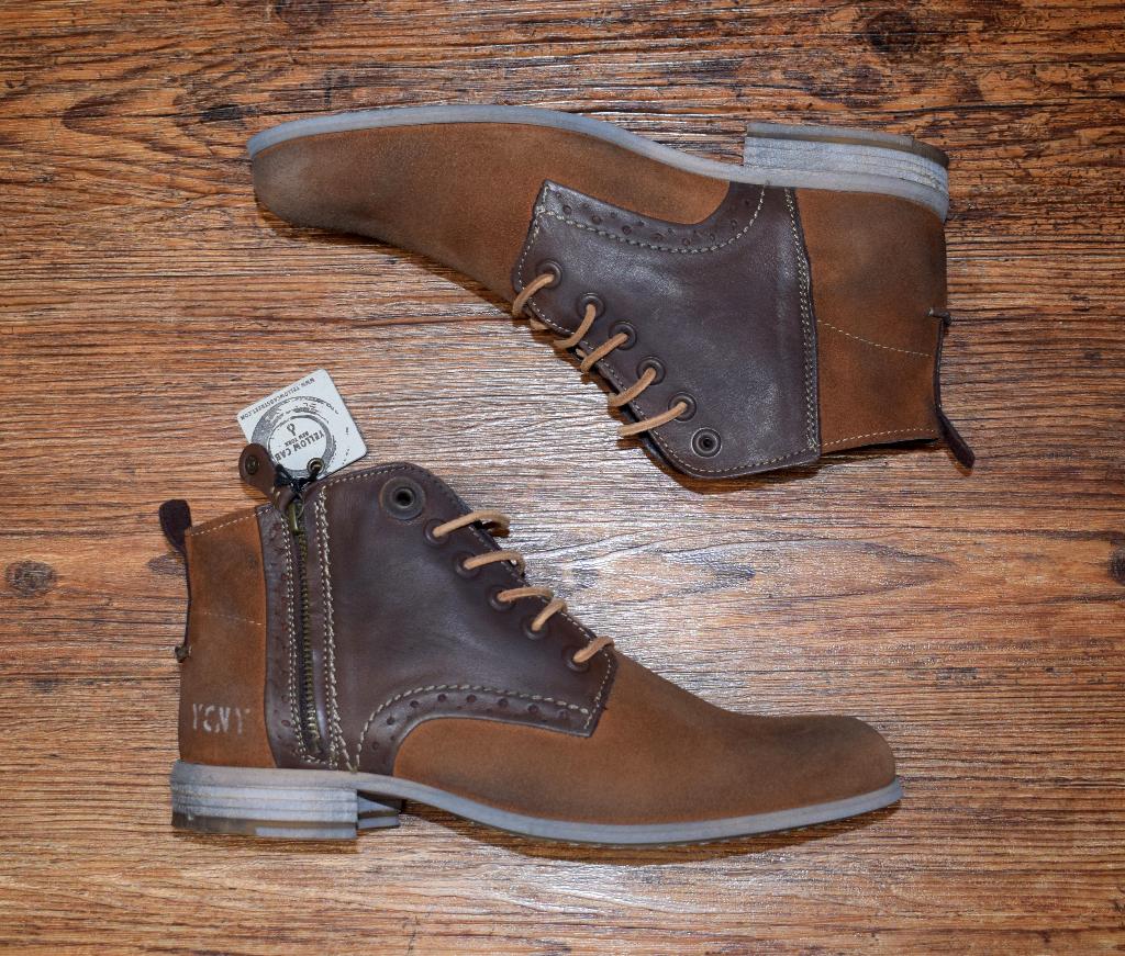 Yellow Cab - leren enkelboots Tanner Tan - maat 41, Kleding | Heren, Schoenen, Overige kleuren, Boots, Nieuw, Ophalen of Verzenden