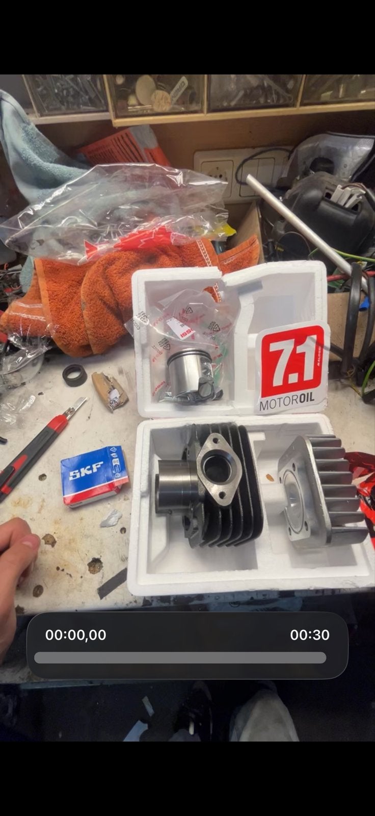 Zip Blok 70cc Malossi Setup tekoop teruil voor AC 125 blok, Ophalen of Verzenden, Zo goed als nieuw, Blok, Piaggio