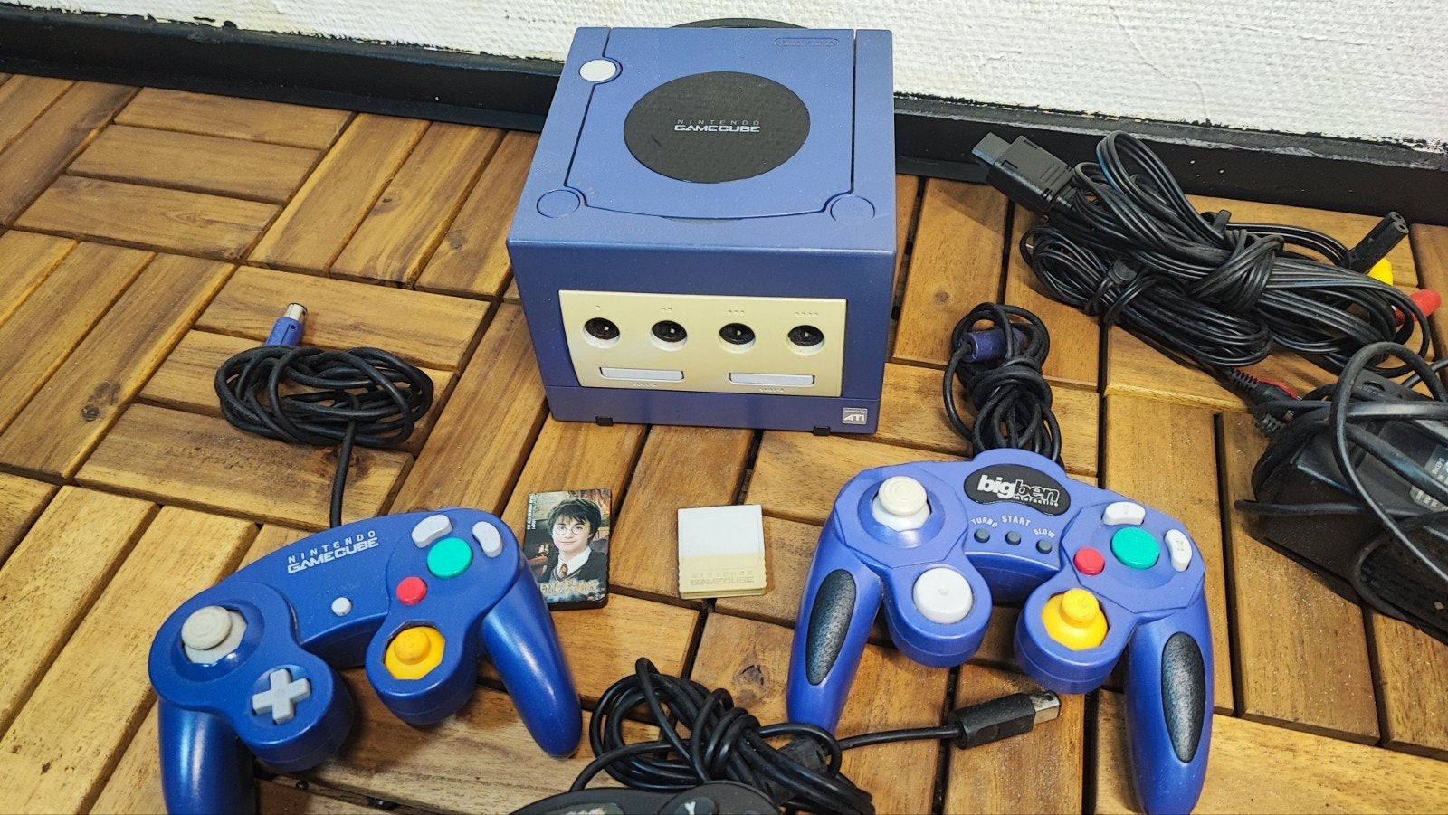 te koop goede Nintendo gamecube met controllers, Spelcomputers en Games, Gebruikt, Overige kleuren, Ophalen of Verzenden, Met geheugenkaart