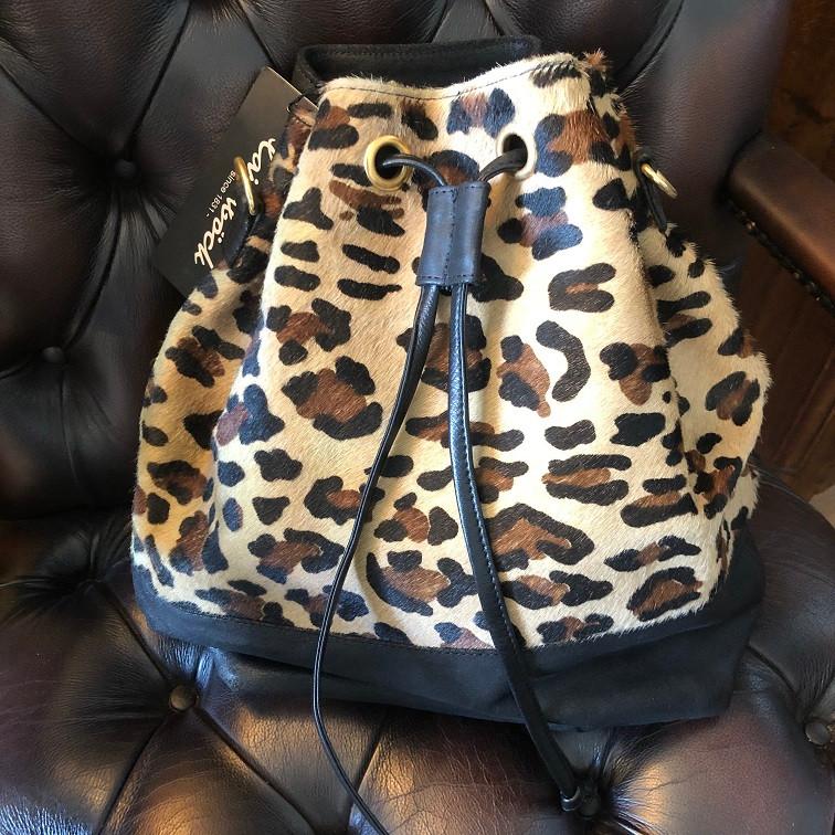 leren schoudertas Laimbock Strozzi, leer met luipaardprint, Sieraden, Tassen en Uiterlijk, Tassen | Damestassen, Nieuw, Schoudertasje