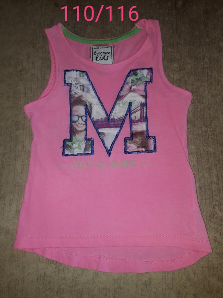 Roze zomer hemdje shirtje maat 110 116 meisje, Ophalen of Verzenden, Zo goed als nieuw, Meisje, Shirt of Longsleeve