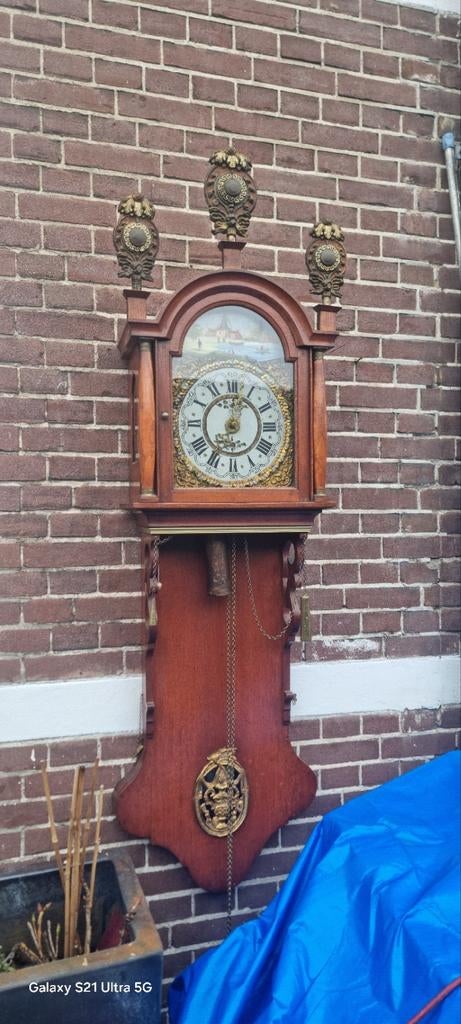 Groninger antieke staartklok groot, Antiek en Kunst, Antiek | Klokken, Ophalen of Verzenden