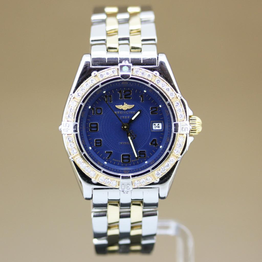 Breitling Lady Wings Goud-Staal Diamant