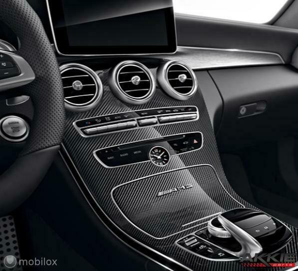 Carbon Middenconsole origineel Mercedes C W205 AMG (14->), Auto-onderdelen, Dashboard en Schakelaars, Ophalen of Verzenden, Nieuw