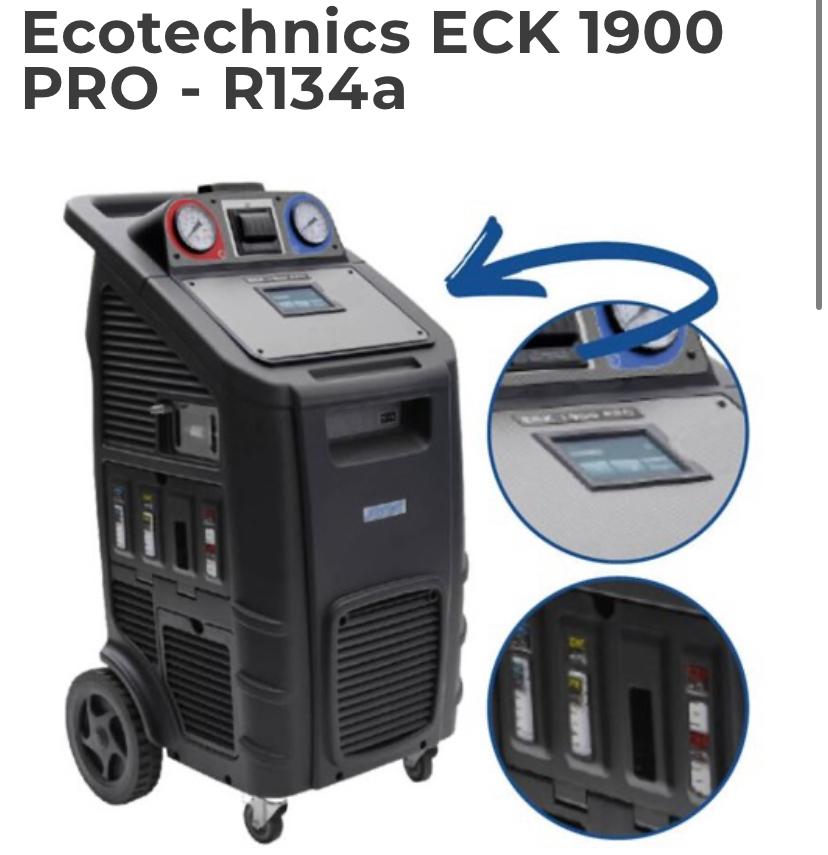 Ecotechnics Airco Machine R134A apparaat ECK1900 pro + 5kg, Auto diversen, Autogereedschap, Smirnoffstraat 9a 7903AZ Hoogeveen
