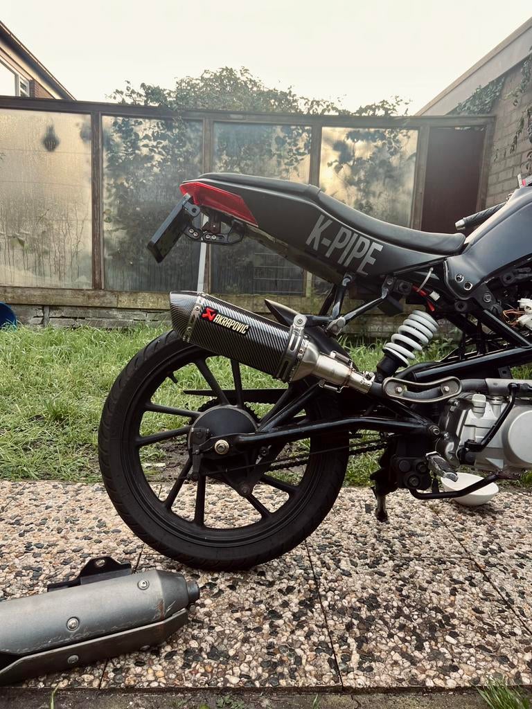 Kymco K-pipe 125cc akrapovic knallen onbegrensd, Ophalen, Gebruikt, Overige modellen, Maximaal 45 km/u
